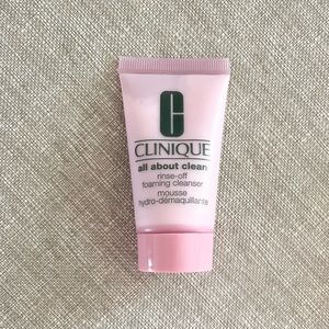 New Clinique All About Clean Foaming Cleanser Rinse Off